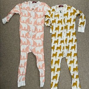 Milkbarn cotton pajamas - 2-3yr - Set of two